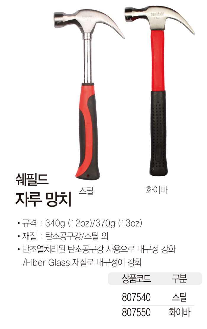 화이바 자루망치(쉐필드)