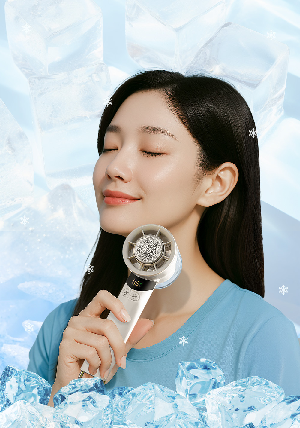 리예 3 000mAh 냉각 손선풍기 슬림 냉각손풍기 (3개입)