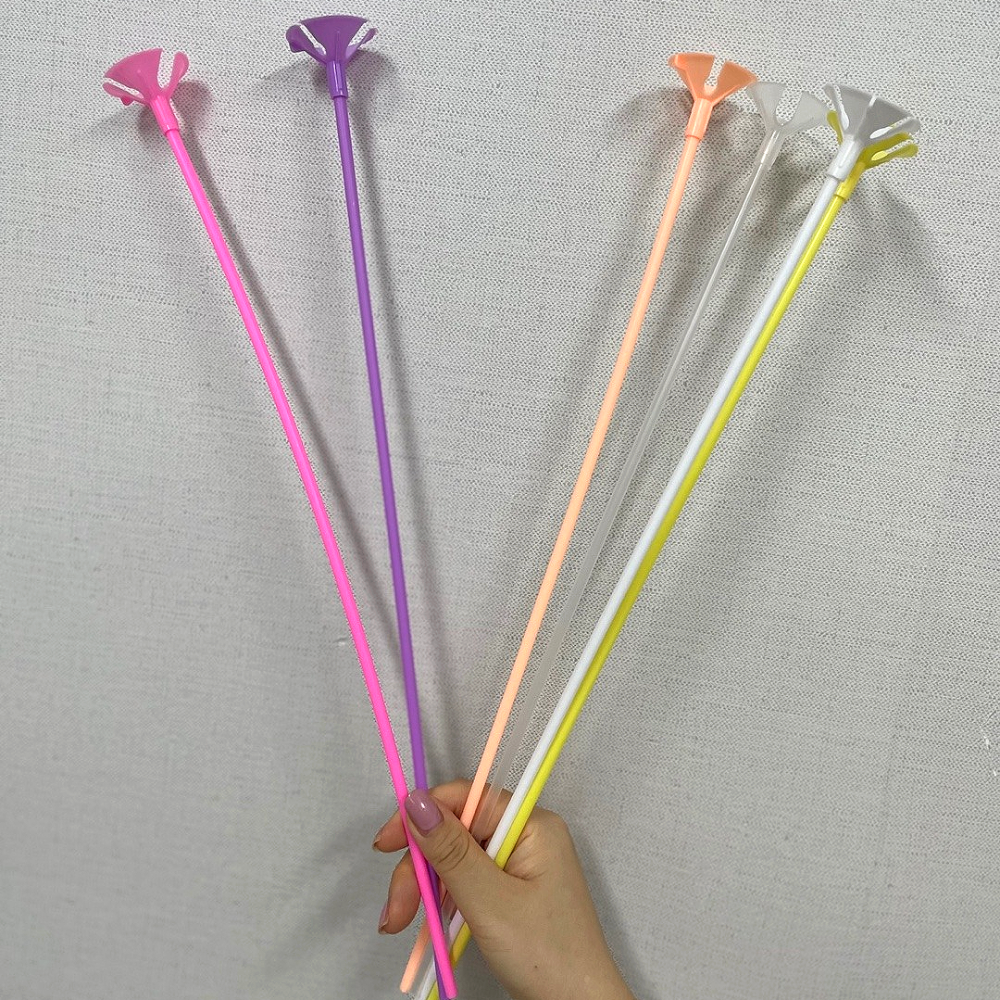 할로윈 풍선막대 풍선스틱컵 세트 40cm 핑크색